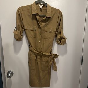 J. Crew tan dress